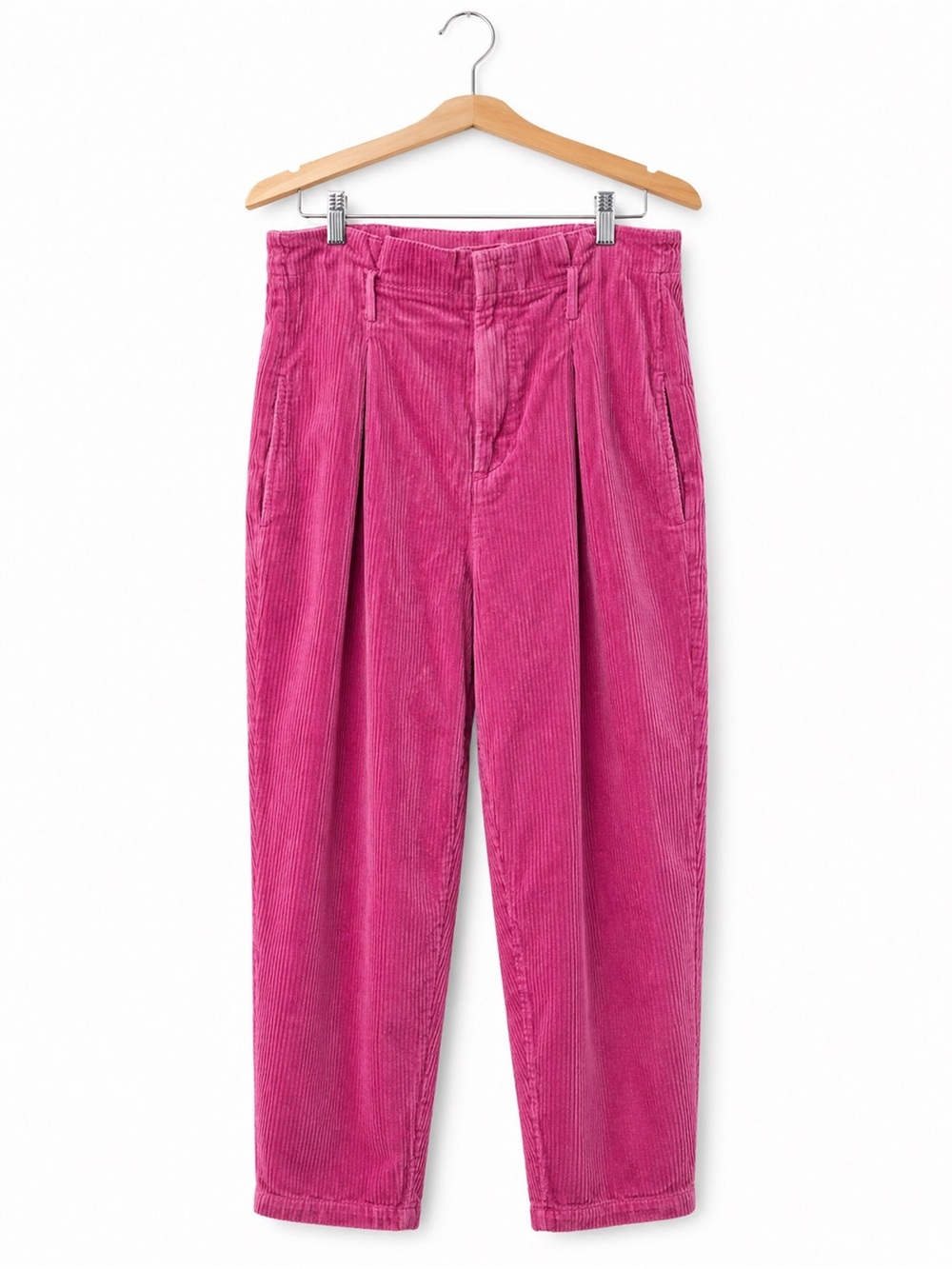 Mes Demoiselles Paris Pink Corduroy Trousers FR 38 US 6 | French Statement Pants